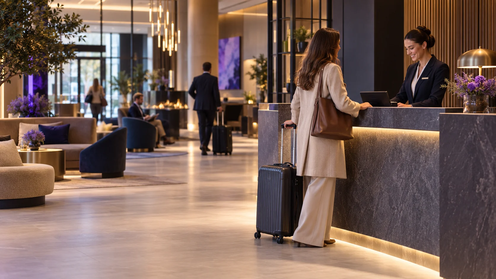 Hotel lobby in MUSIC2BIZ imagery